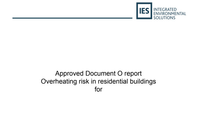 Provide Cibse Tm59 Overheating Assessments Using Ies Ve By